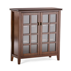 Demeter 38 inch Wide Solid Wood Medium Storage Cabinet in Russet Brown