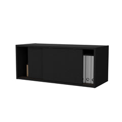 Wenge Floating Cabinet with Sliding Door