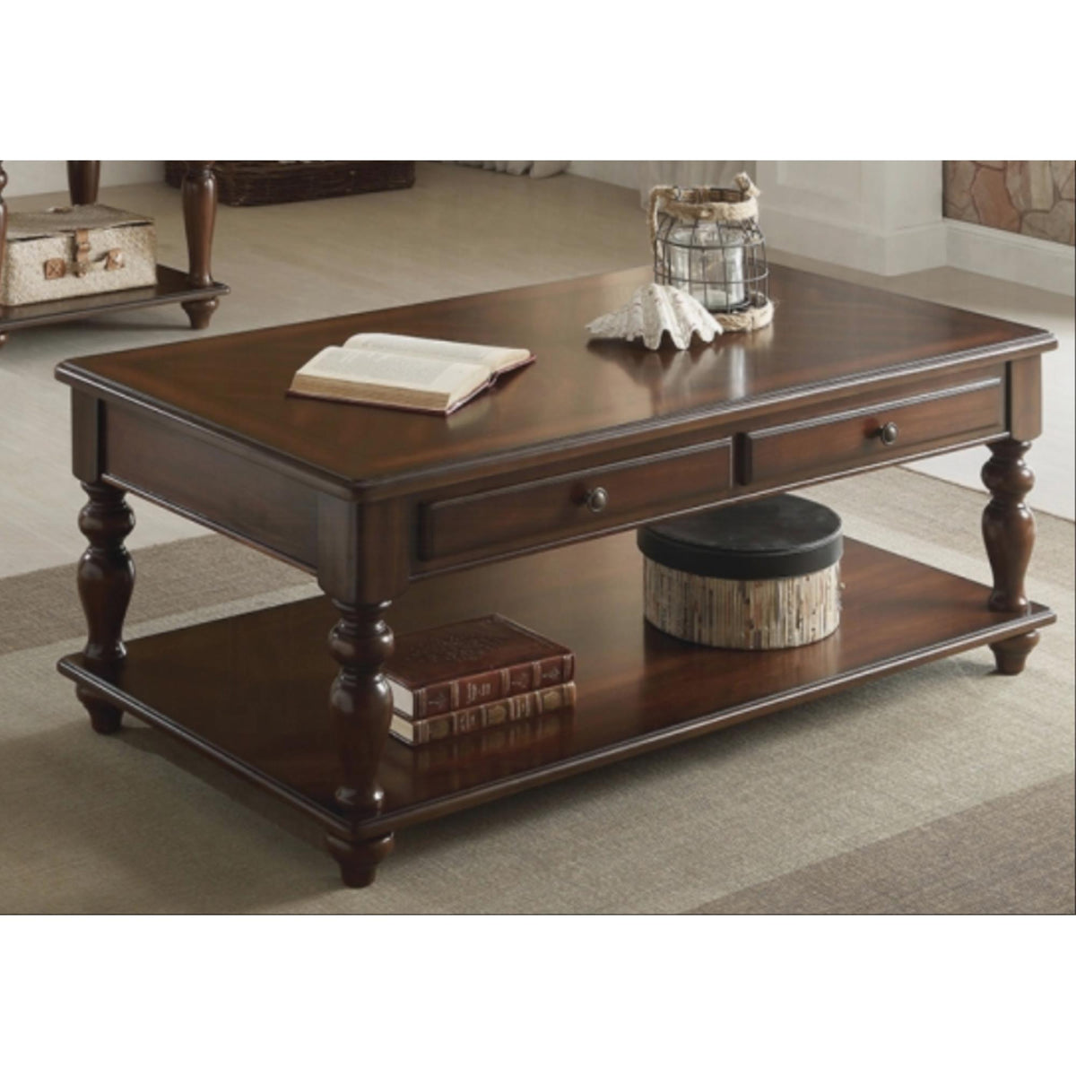 Summit Walnut Finish Coffee Table W/Lift Top