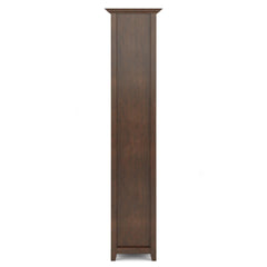 Atlas 30 inch Solid Wood 5 Shelf Bookcase in Russet Brown