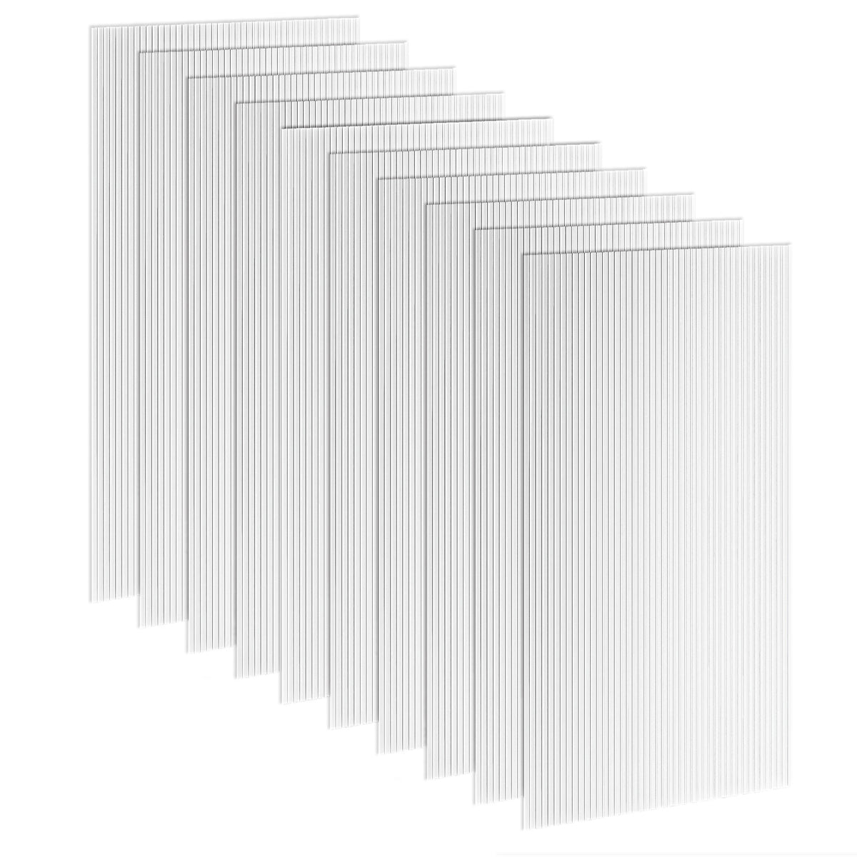 Polycarbonate Greenhouse Panels UV Protected Twin-Wall Polycarbonate Sheet 47.2" x 23.6" 10 Pack Clear