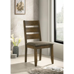 Iphigenia Nutmeg and Grey Ladderback Dining Chair (Set of 2)