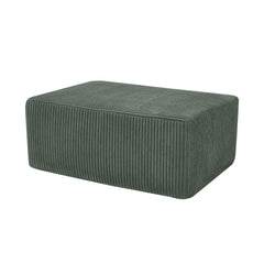 Full Compressed Corduroy Upholstered Ottoman