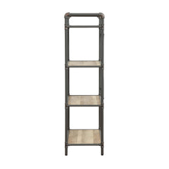 Meteor Antique Oak & Sandy Gray Finish Bookshelf