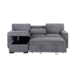 ASGARD LIGHT GREY PULL OUT SOFA BED