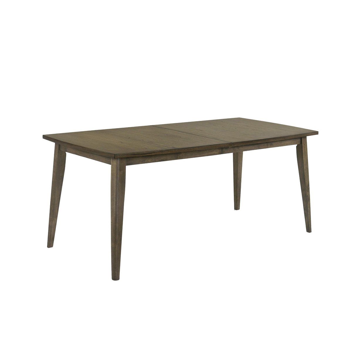 Aurora 72 Inch Rectangular Dining Table, Tapered Legs, Vintage Walnut Brown