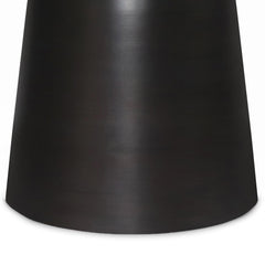 Rhapsody 17 inch Wide Modern Industrial Metal Accent Table in Antique Copper Iron, Assembled