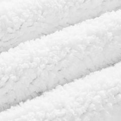 1 PCS 17x24" 100% Cotton Tufted 3000 GSM Reversible Bath Rug White