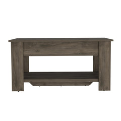 Clytemnestra 1-Shelf Lid Top Storage Table Dark Brown