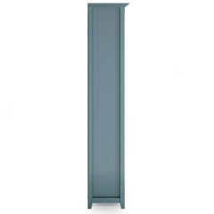 Atlas 30 inch Solid Wood 5 Shelf Bookcase in French Blue