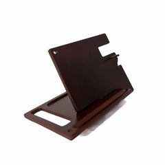 Nightstand accessories organizer phone tablet wallet watch stand key holder coin tray solid wood 2pc wood stained