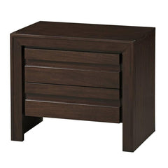 Armageddon Nightstand with Two Drawers, Brown