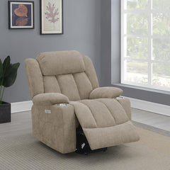 Asgard Camel Upholstered Power Lift Recliner