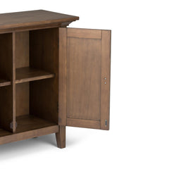 Diary 32 inch Wide Solid Wood Low Storage Cabinet in Rustic Natural Aged Brown