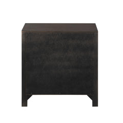 Oasis Modern Style 2-Drawer Nightstand Made with Wood in Walnut