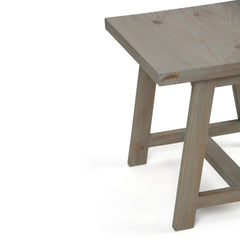 Crest - End Table - Distressed Grey