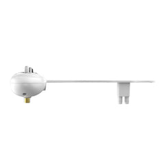 Utopia bidet two silver color knob handles dual nozzle spray guard shield front feminine and rear wash white