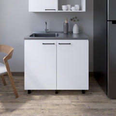 Millennium Sink Cabinet Burwood, Kitchen, White