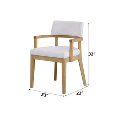 Dionysus Gorge Gabric & Oak Finish Side Chair (Set of 2)