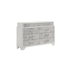 Hector Modern Style Dresser Made with wood in White(Includes Dresser Only)