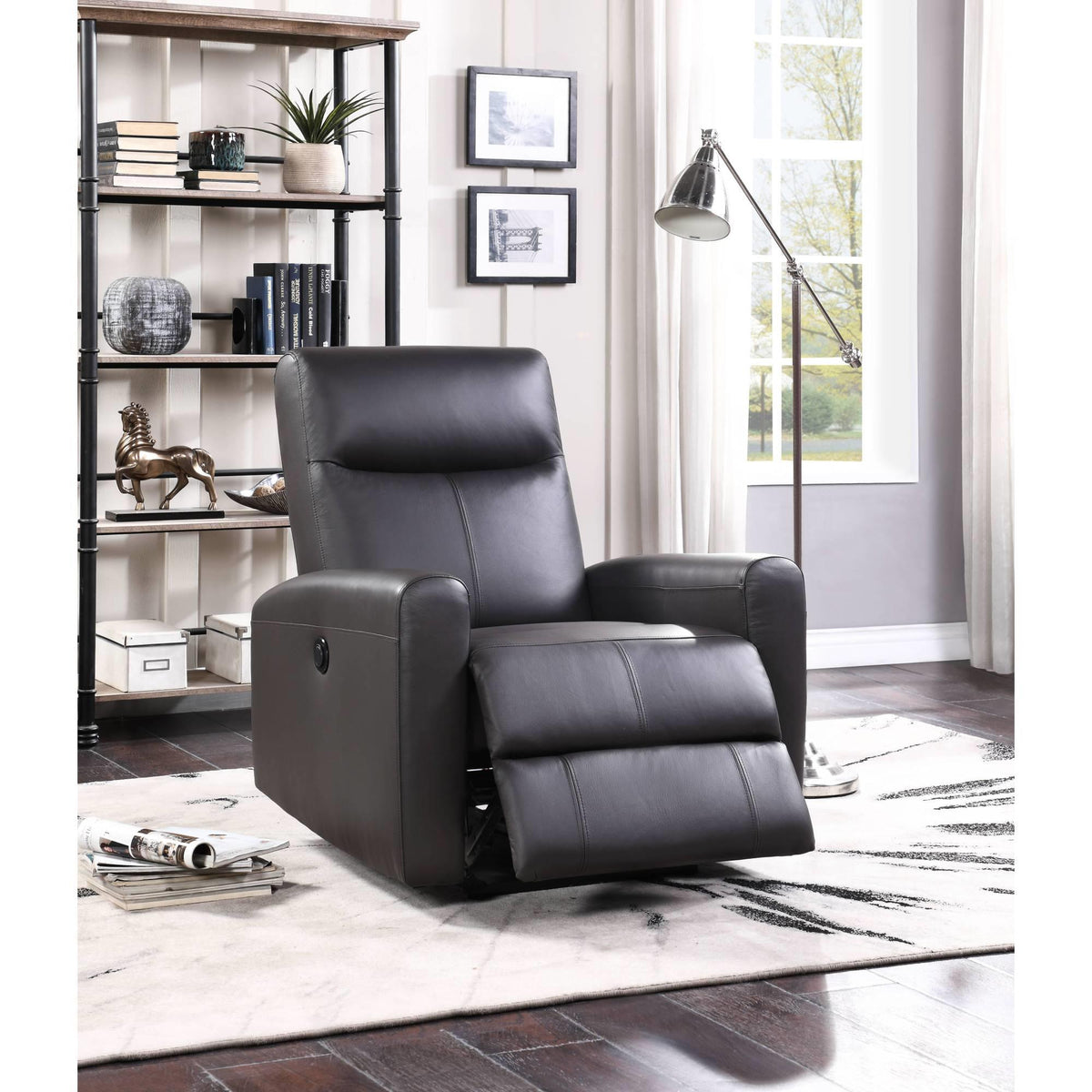 Nova Brown Top Grain Leather Match Power Motion Recliner