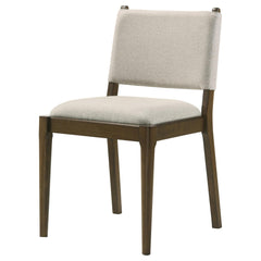 Saga Brown Upholstered Dining Side Chair (Set of 2)