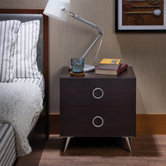 Story Espresso Finish Accent Table