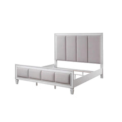 Sanctuary Light Gray Linen, Rustic Gray & Weathered White Finish E. King Bed