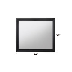 Artemis Black Finish Mirror