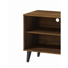 Tale TV Stand for TVs up to 47.3", with 2 Storage Shelves& 1 Cabinet, Modern Entertainment Centre for TV in Living Room in Brown