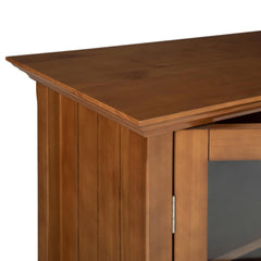 Eternity 39 inch Wide Solid Wood Transitional Storage Cabinet in Light Golden Brown