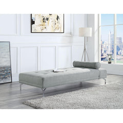 Summit Gray Melange Velvet Sofa Bed W/Pillow