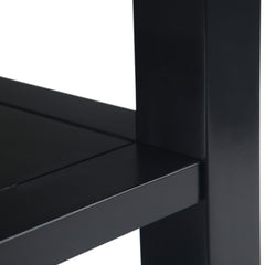 Eternity Solid Wood Narrow Side Table in Black