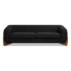 Vista 90.5" Sherpa Sofa, Ebony Black Boucle