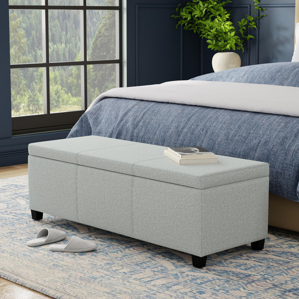 Neptune Storage Ottoman Bench
