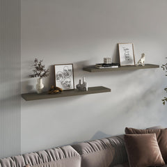 Demeter 1.5" H, 2 Shelves, Olive - Living Room