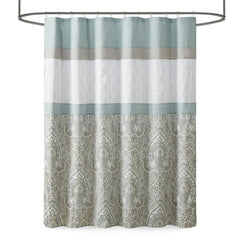 Archive and Embroidered Shower Curtain