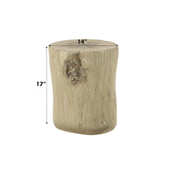 Nebula Natural Brown Finish Fiber Concrete Accent Table
