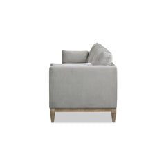 Revelation 84" Modern Farmhouse Sofa, Opal Grey Velvet