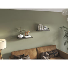 Hercules 31.5" Wide Floating Shelves Set Of 2, Shelves For Wall Decor For Bedroom, Bathroom Storage Shelves, Book Shelves For Living Room