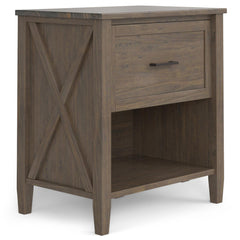 Infinity - Bedside Table - Smoky Brown