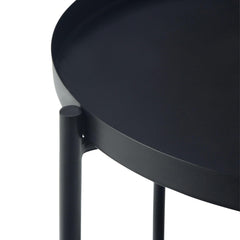 Orestes - Metal End Table - Black