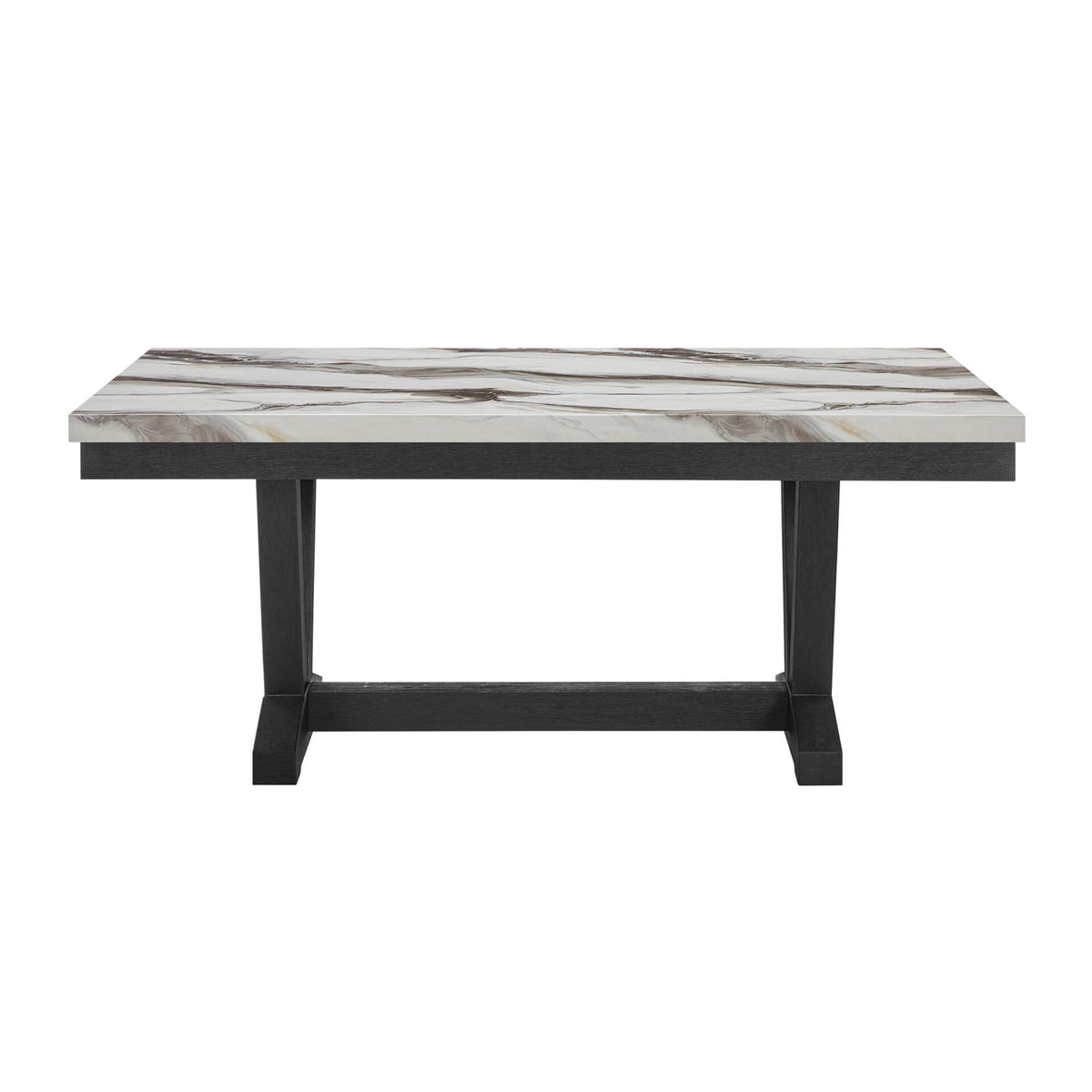Legend Marble Black and White Dining Table