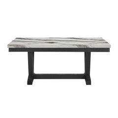 Legend Marble Black and White Dining Table