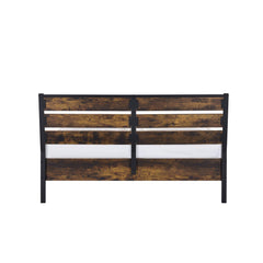 Sun Rustic Oak & Black Finish E. King Bed