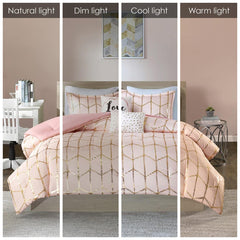 Harmony Metallic Printed Comforter Set