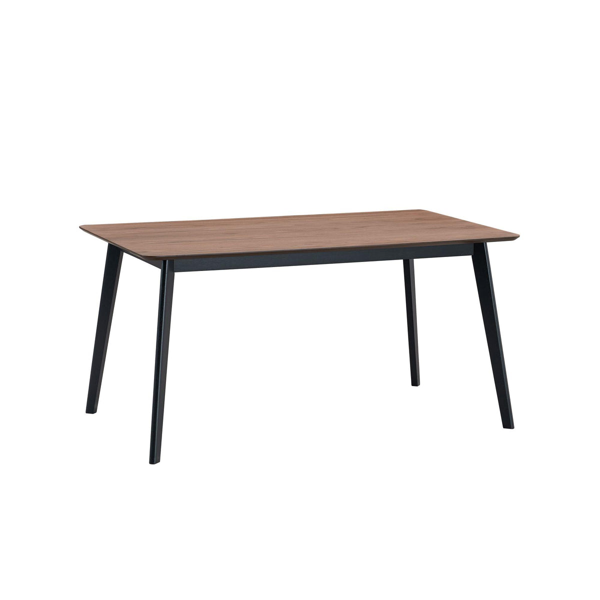 Summit Walnut & Black Finish Dining Table