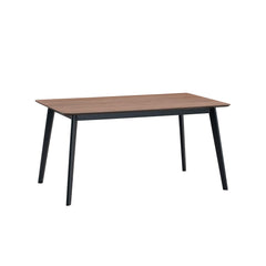 Summit Walnut & Black Finish Dining Table