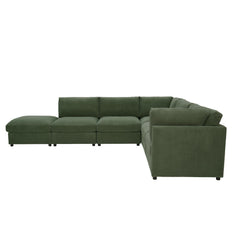 Corduroy Reversible Modular Sectional