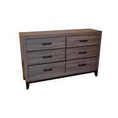 Odyssey Contemporary Style 6-Drawer Dresser Made with Wood in Gray